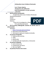 Parámetros de Calificación