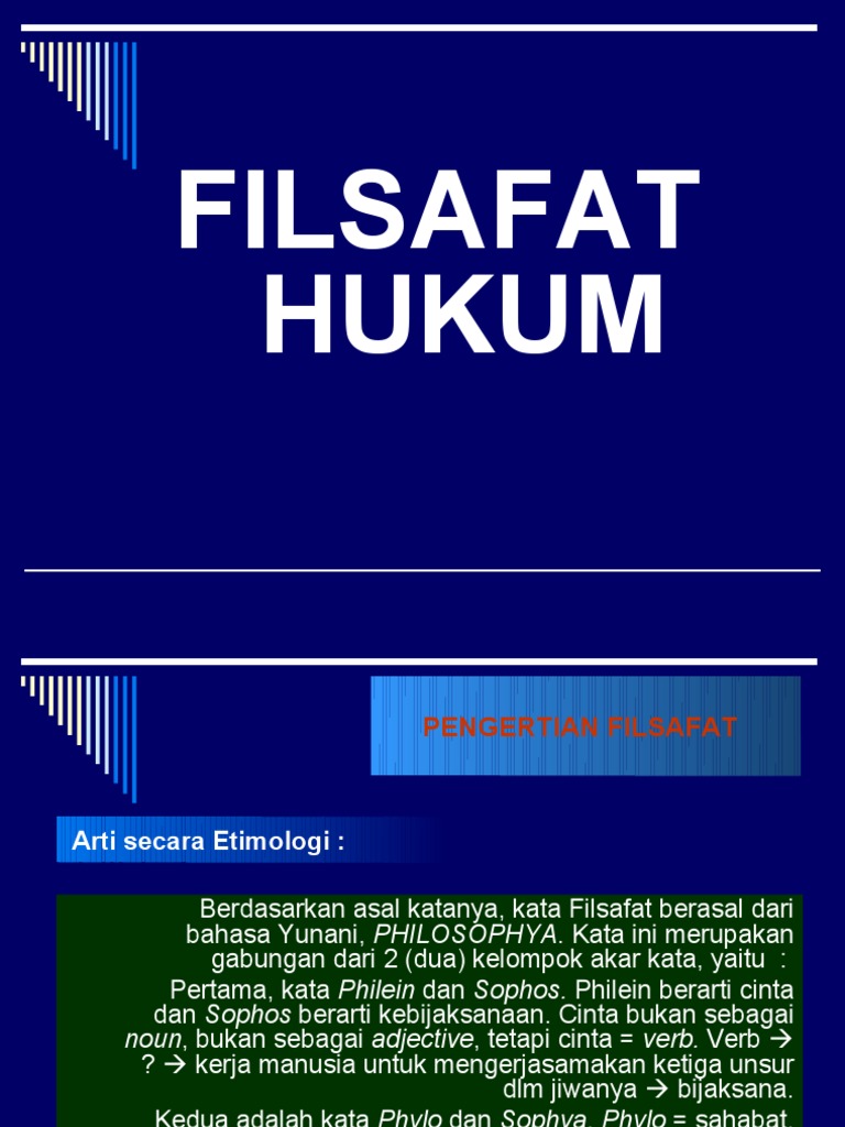 FILSAFAT HUKUM