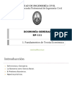 EP111I - 1 - Fundamentos de Teoría Económica