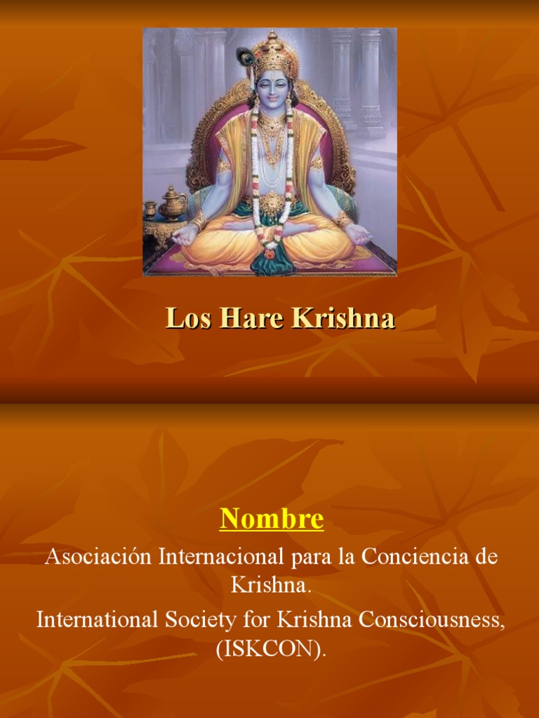 Significado y Origen del Hare Krishna | PDF | Comportamiento religioso ...