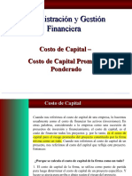 COSTO DE CAPITAL PROMEDIO PONDERADO - CLASE 1