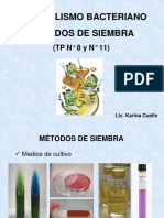 Clase 4 - Metabolismo Bacteriano - Métodos de Siembra. TP #8 y 11 PDF