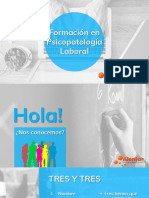 Formación Psicopatología Laboral