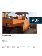 SAKAI TS-150: Ref - Code Brand Model Serial No Year Hours Status | PDF