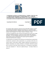 Simposio 2016 Arqueologia de Los Barrios.Rosario . Soccorso Volpe