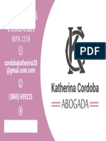 Katherina Cordoba Tarjetas