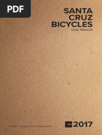 Santa Cruz Bicycles: User Manual