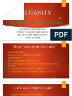 Major Teachings in Christianity RE
