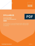 Environmental Management 329760-2019-2021-Syllabus PDF