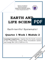 SCIENCE - Q1 - W1 - Mod2 - Earth and Life Science (Earth Systems)