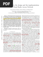 Contribution To The Design and The Implementation of A Cloud Radio Access Network
