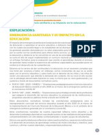 Explicación 1 - Emergencia Sanitaria y Su Impacto en La Educ PDF