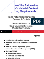 Automotive Industry Material Content Reporting - Lizotte.November 2003