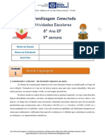 Atividade Escolar 8°ano 9°semana EF