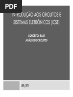 Introdução Aos Circuitos e Sistemas Eletrónicos (Icse) PDF