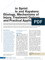 Injuries in Sprint Canoeists and Kayakers: Etiology, Mechanisms of Injury, Treatment Options, and Practical Applications