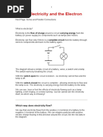 Electricity and The Electron: Which Way Does Electricity Flow?