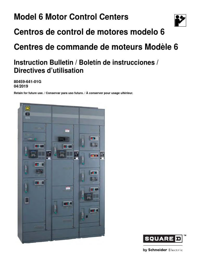 Ingles Manual Mcc 641 01 Electric Motor Electrical Wiring