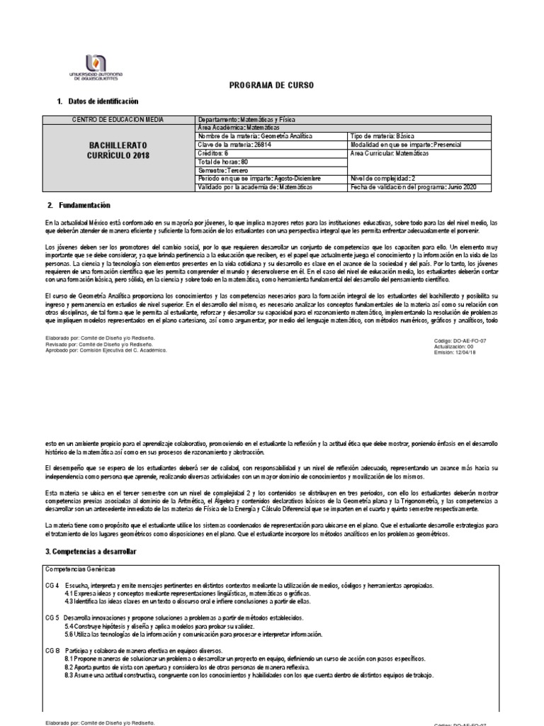 3 Geometria Analitica PDF PDF Geometría Evaluación