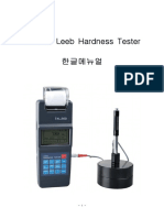 THL260 Leeb Hardness Tester 한글메뉴얼 PDF