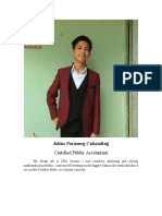 Julius Parumog Cabanding: Certified Public Accountant