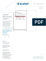 General Mathematics Grade11 Syllabus - PDF - Free Download PDF