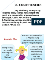 AP Y1 Aralin 2 Ang Kinalalagyan NG Pilipinas