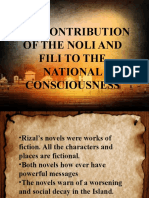 The Contribution of The Noli and Fili To The National Consciousness