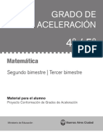 Grado de Aceleración 4°- 5°. Matemática. Segundo bimestre - Tercer bimestre. Material para el alumno. Proyecto Conformación de Grados de Aceleración..pdf