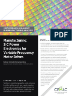Manufacturing: Sic Power Electronics For Variable Frequency Motor Drives