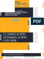 Clasificación Interrelación MSB
