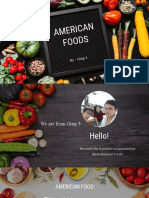 American Foods: Makanan Pokok, Beverage, Dessert