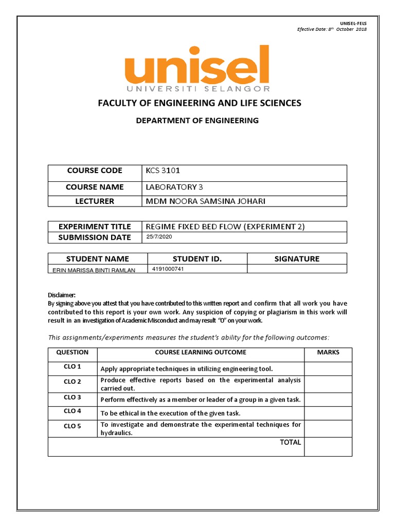 Lab3 Experiment Hydraulic Jump PDF Fluid Mechanics Civil Engineering
