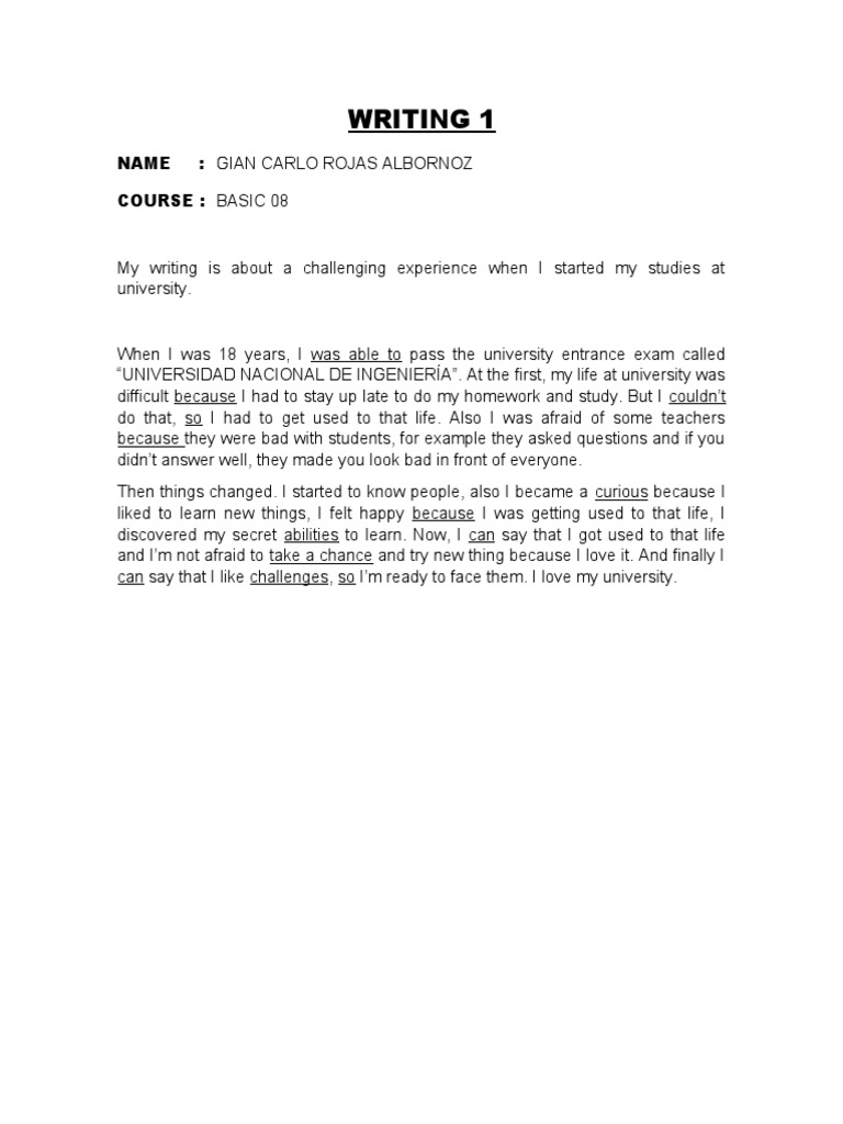 Writing 2 | PDF | Language Arts & Discipline | Self-Improvement