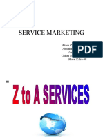 Service Marketing: Hitesh Chaturvedi-15 Abhishek Trivedi-16 Varun Ahuja-19 Chirag Maheswari-26 Bharat Kalra-38