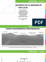 Evolucion Geologica de La Serrania de San Lucas Final