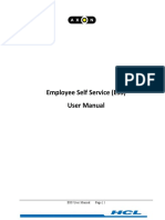 Employee Self Service - BSNL ERP User Manual