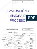Evaluacion de Procesos Portada Evaluacion y Mejora de Procesos