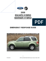 2008 Escape Hybrid Mariner Hybrid: Emergency Response Guide