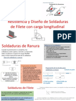 Resistencia y Diseño de Soldaduras de Filete Con Cargas Axiales Longitudinales Al Eje de Soldadura