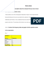 Q.NO1. Introduction/Description About The Restaurant That You Have Chosen To For Customer Satisfaction Survey