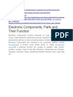 Electronic Components, Parts and Their Function