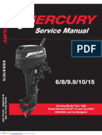 Mercury 6 - 8 - 9,9 - 10 - 15HP (1986) Service Manual (PDF, ENG, 2.49 MB) PDF