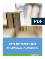 Mechanical Engineering: Gate Ies Target 2020
