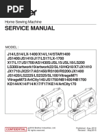 Service Manual: Home Sewing Machine