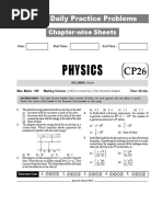 Physics: DPP - Daily Practice Problems