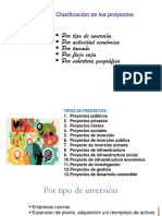 Tipos de Proyectos