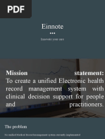 Einnote: Innovate Your Care