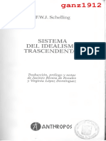 Schelling, F. W. J. - Sistema Del Idealismo Trascendental (OCR) PDF