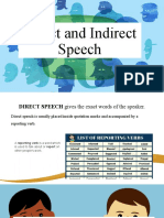 Direct and Indirect Speech Grade 8